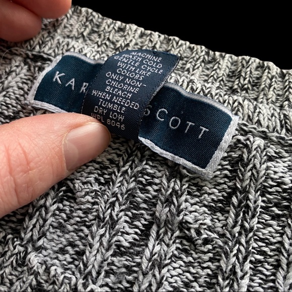 Karen Scott Knit Sweater 100% Cotton - Picture 3 of 7